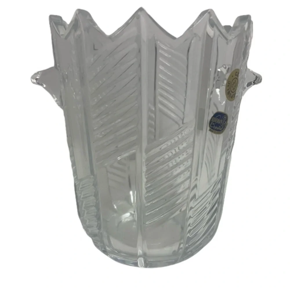 Bohemia VNTG Crystal Ice Bucket Czech Republic